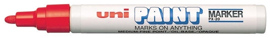 Uni Verf Marker PX - 20 rood - OfficeTown