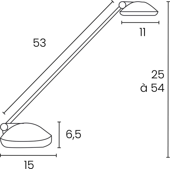 Unilux bureaulamp Joker Oceanis, LED, blauw - OfficeTown