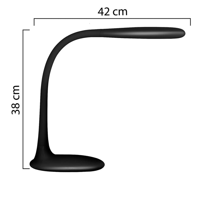 Unilux bureaulamp, Lucy, LED, zwart - OfficeTown