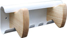 Unilux muurkapstok Aurora, wit, 2 haken - OfficeTown