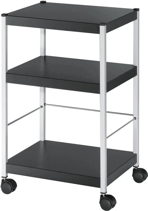Universele mobiele trolley van Paperflow, zwart, klein - OfficeTown