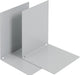 V - Part Metalen boekensteun, set van 2 stuks, grijs - OfficeTown