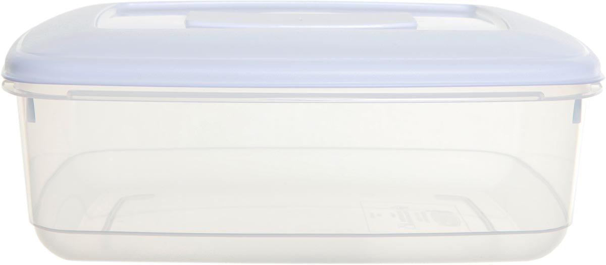 Vershouddoos van Whitefurze, 3 liter, transparant met wit deksel - OfficeTown