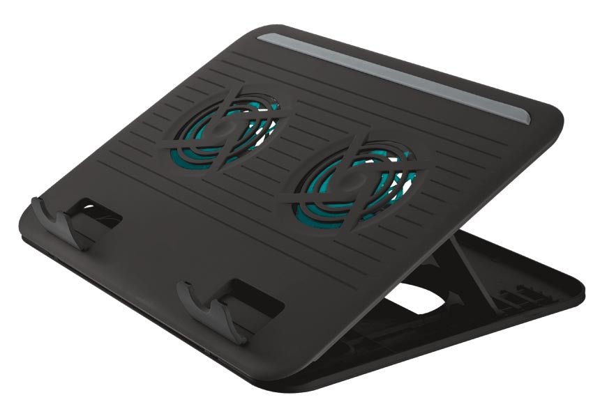 Verstelbare laptopstandaard met koelventilatoren - OfficeTown