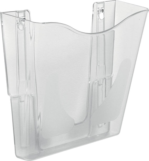 Verticale muurfolderhouder van Deflecto DocuPockets, 1 compartiment, doorzichtig - OfficeTown