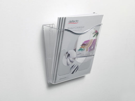 Verticale muurfolderhouder van Deflecto DocuPockets, 1 compartiment, doorzichtig - OfficeTown