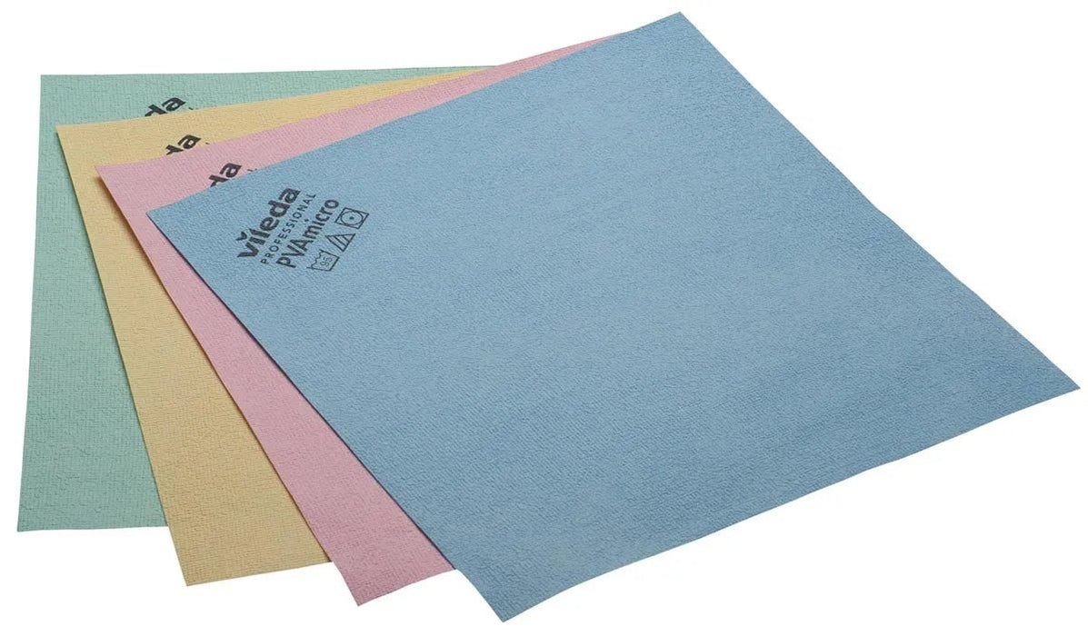 Vileda microvezeldoek PVA, rood, pak van 5 stuks - OfficeTown