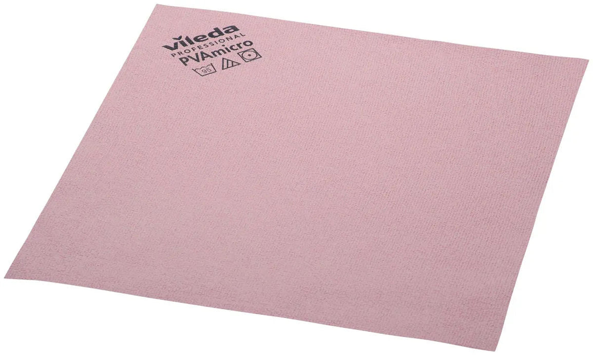Vileda microvezeldoek PVA, rood, pak van 5 stuks - OfficeTown