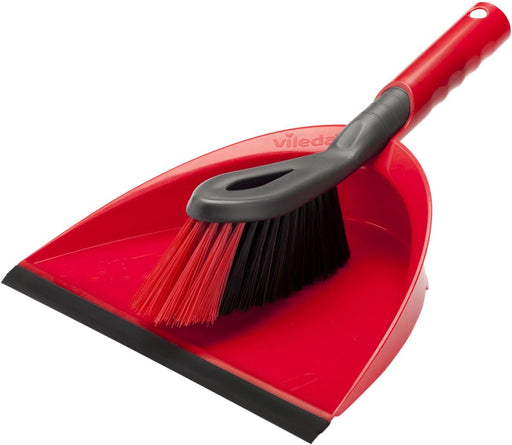 Vileda stofblik met handveger, rood - OfficeTown