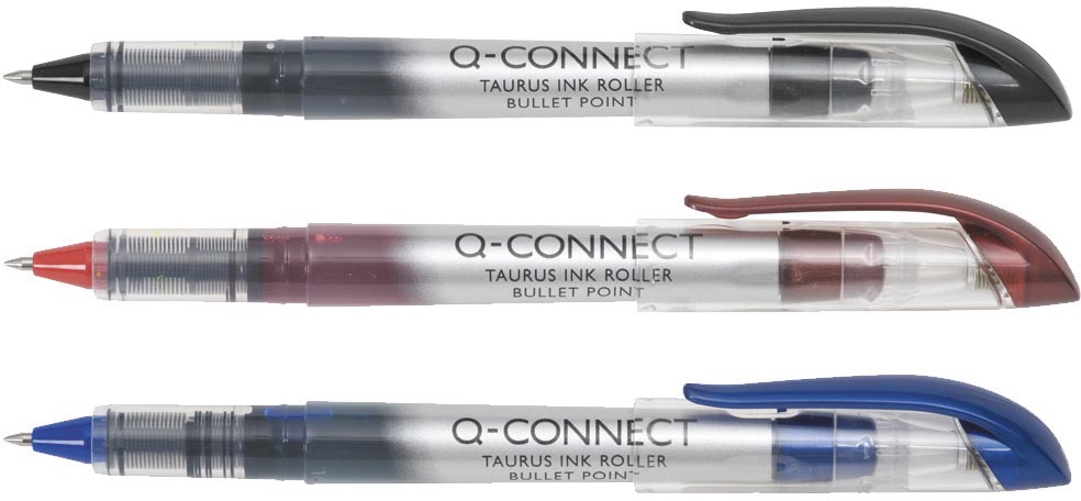 Vloeibare inktroller Q - CONNECT Taurus, zwart met metalen punt - OfficeTown