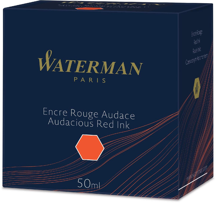Waterman vulpeninkt 50 ml, rood (Audacious) - OfficeTown