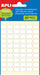 Witte Apli etiketten ft 8 x 12 mm, 360 stuks, 60 per vel - OfficeTown