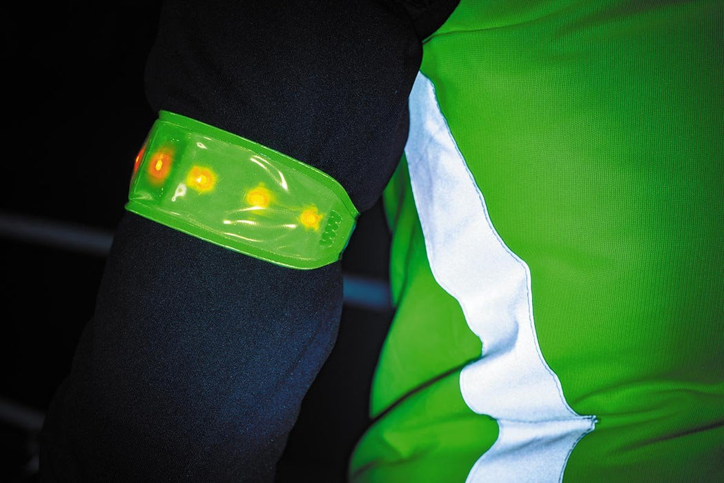 Wowow Reflecterende Lichtband Geel met 5 Rode Leds - OfficeTown