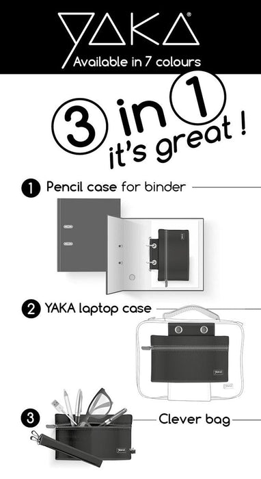 Yaka etui 3 in 1 kit, rood - OfficeTown