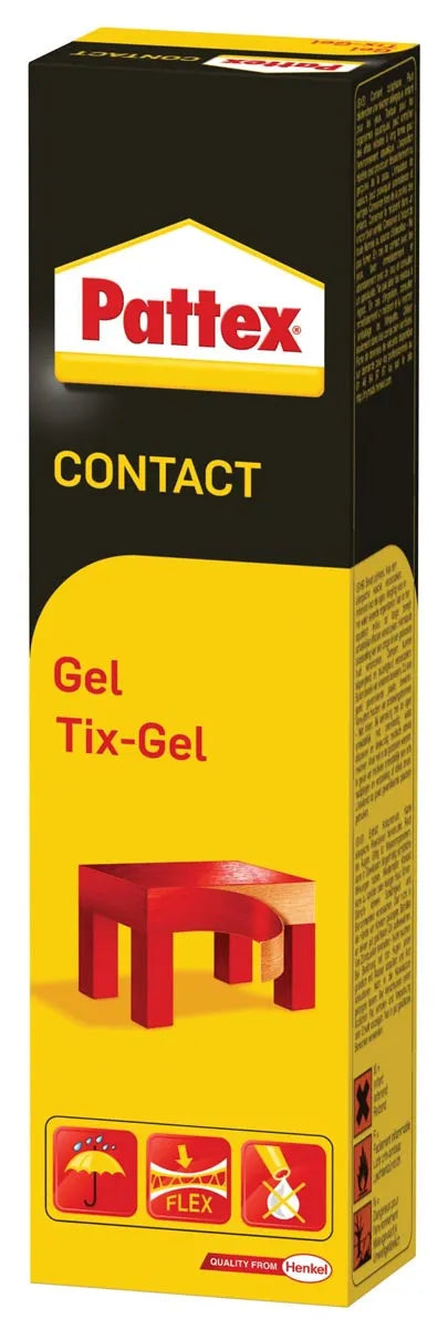 Pattex contactlijm Tix-Gel, tube van 125 g, op blister 12 stuks, OfficeTown