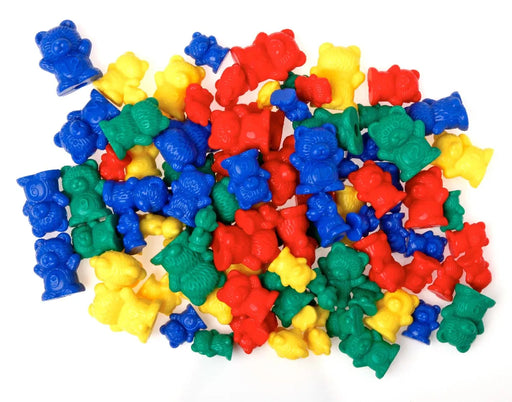 Bouhon sorteerbeertjes, zak met 96 stuks in geassorteerde kleuren en maten, OfficeTown