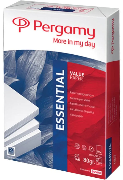 Pergamy Essential kopieerpapier ft A4, 80 g, pak van 500 vel, OfficeTown