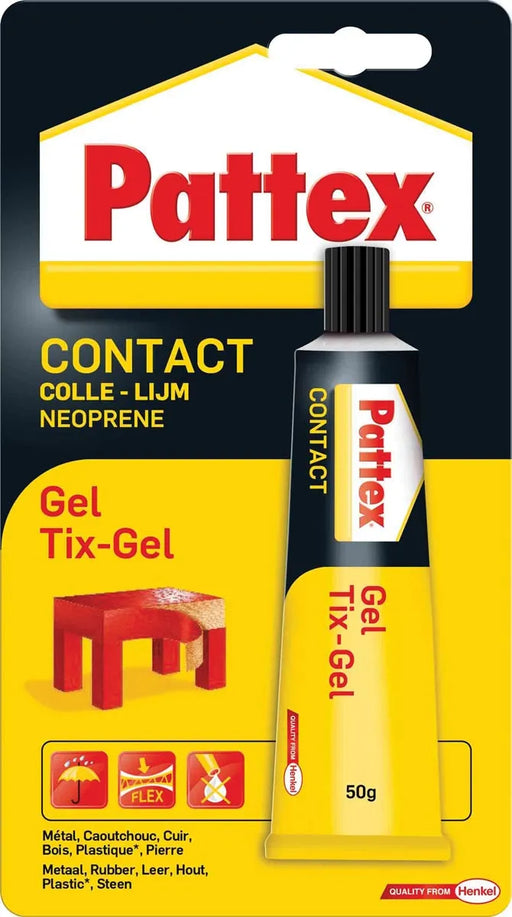 Pattex contactlijm Tix-Gel, tube van 50 g, op blister 12 stuks, OfficeTown