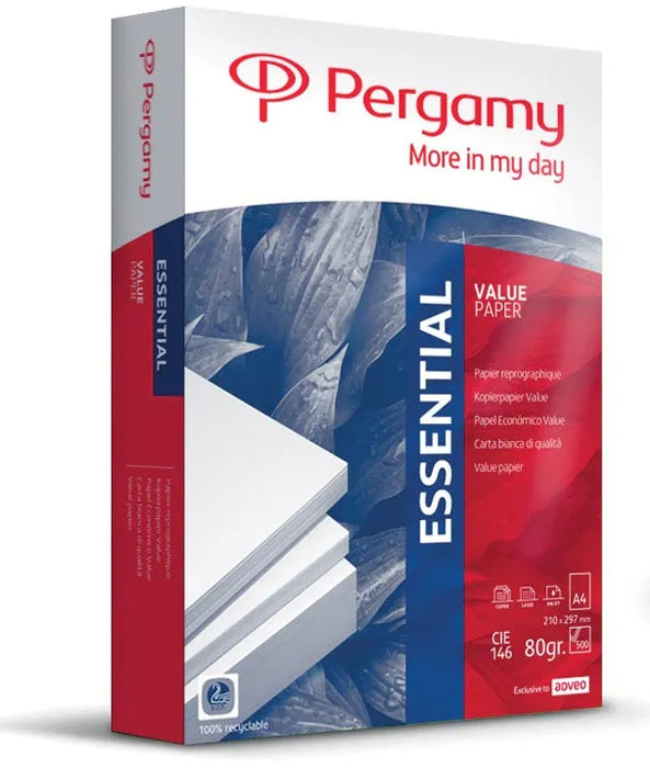 Pergamy Essential kopieerpapier ft A4, 80 g, pak van 500 vel 5 stuks, OfficeTown