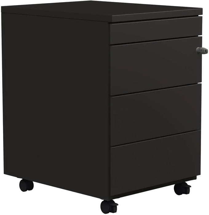 Mobiele ladenblok, 3 laden + pennenlade, antraciet - OfficeTown