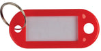 Sleutelhanger Q - CONNECT, pak van 10 stuks, rood met vervangbaar label - OfficeTown